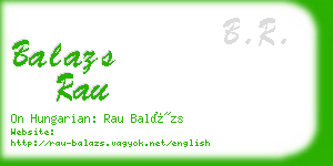balazs rau business card